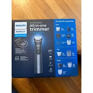 Open Box Philips Norelco Multigroom 9000 All-in-One Trimmer Head Face Body NEW!!